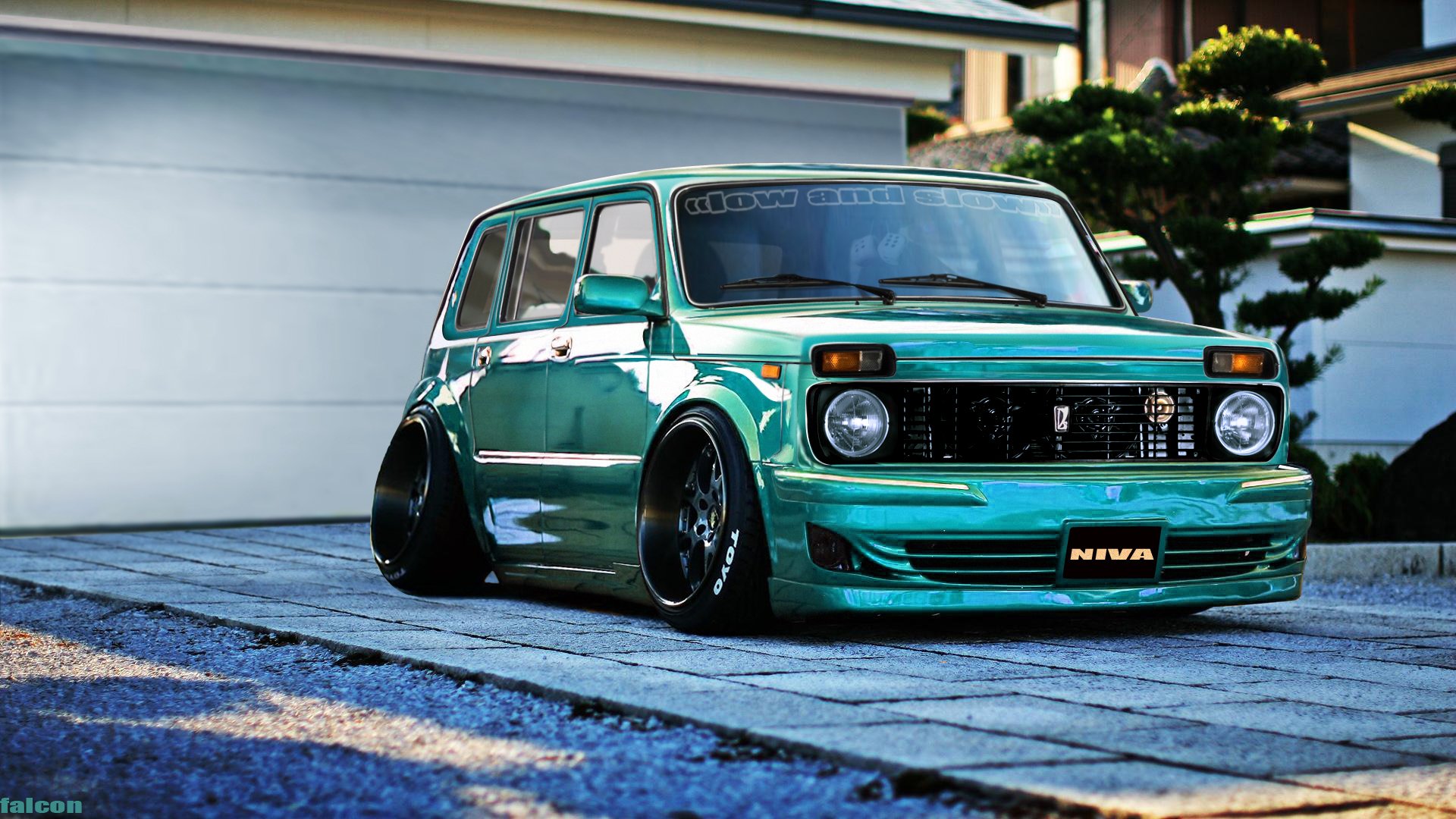 niva lada vaz tuning lowrider abend