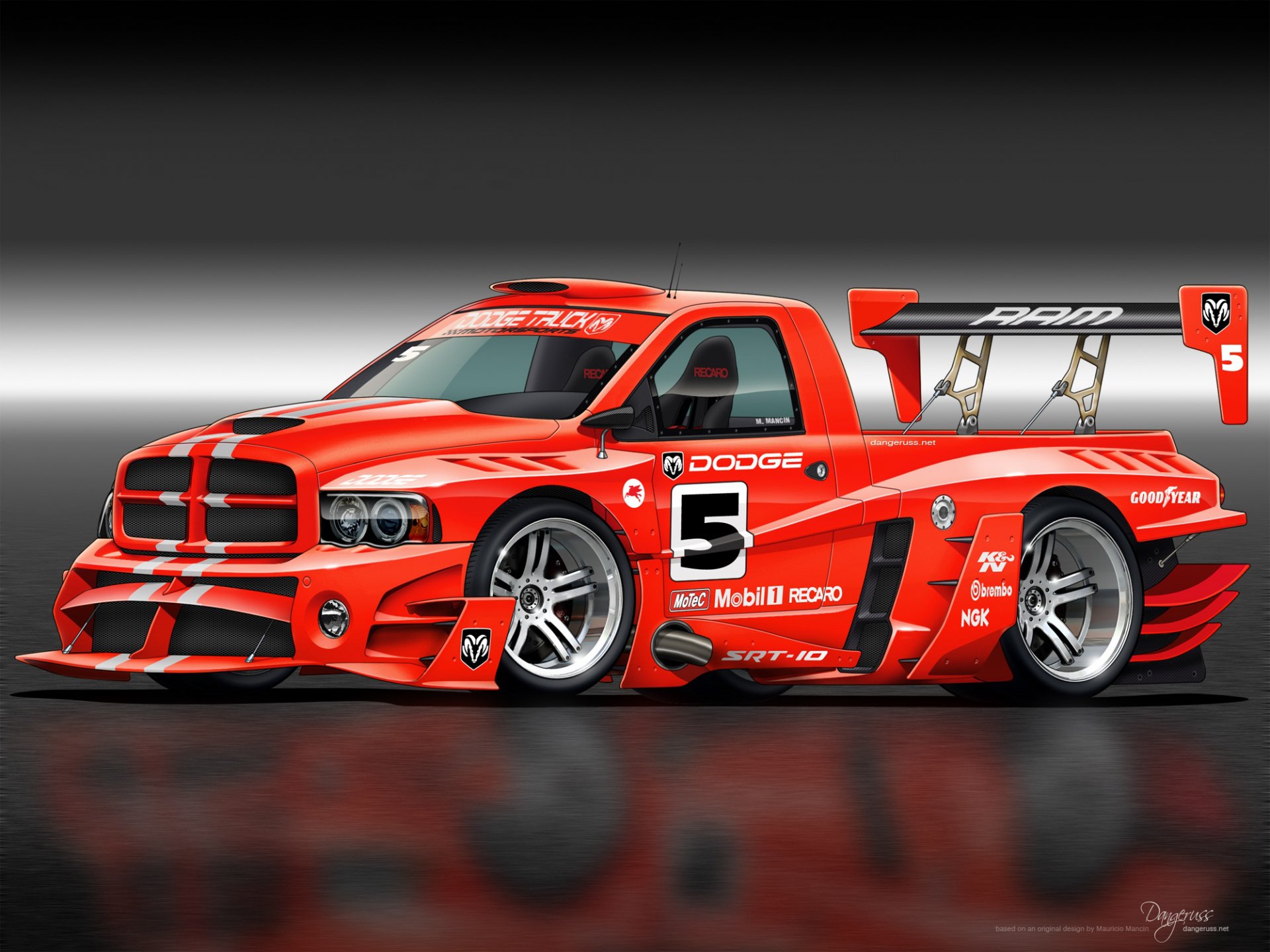 dodge ram bolid przód dodge body kit art