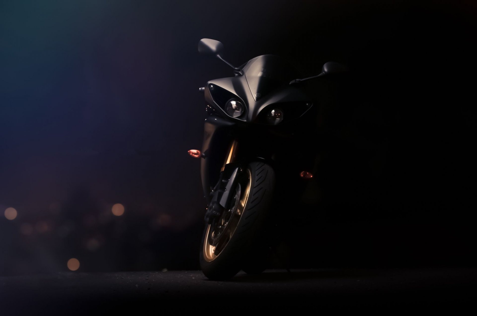 yamaha yzf-r1 black bicycle supersport yamaha motorcycle front view headlight