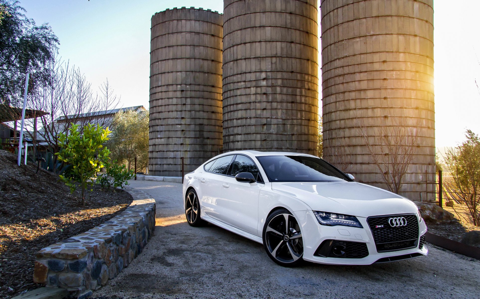 audi rs7 weiß vorne audi weiß