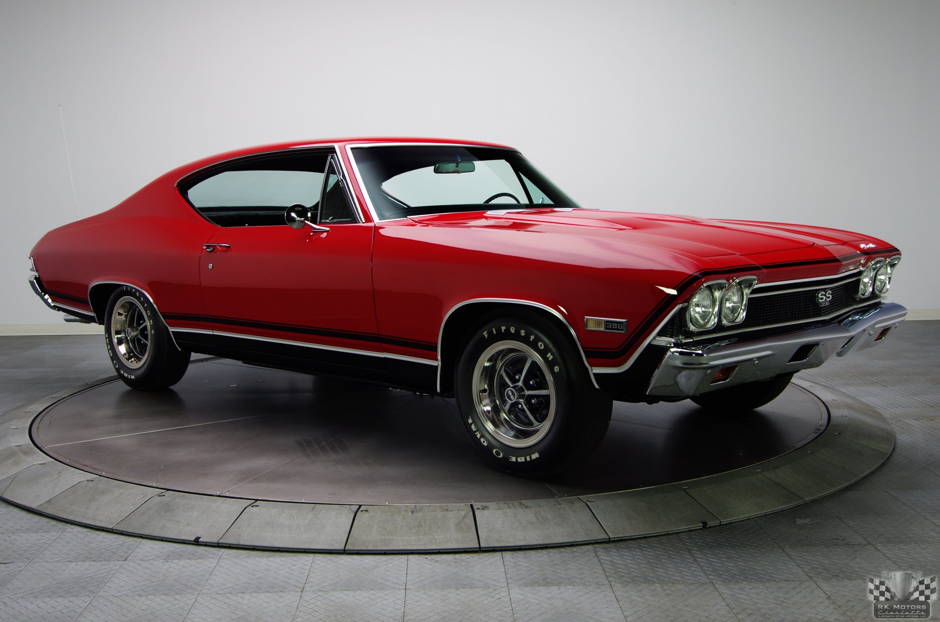 coche clásico chevrolet chevelle ss super sport 396 v8 hardtop bolero rojo 1968