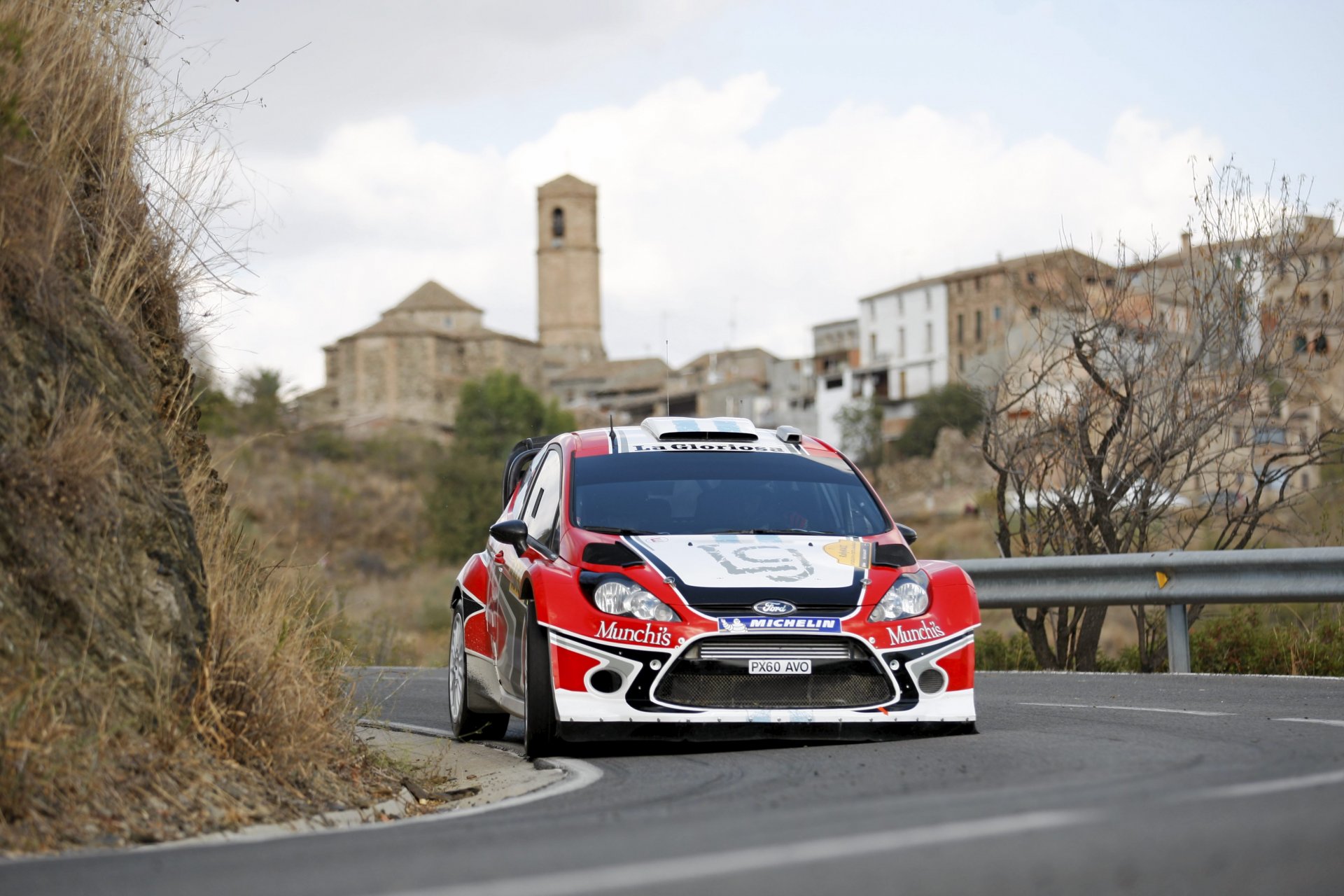 ford fiesta raduno wrc anteriore strada città sport corsa