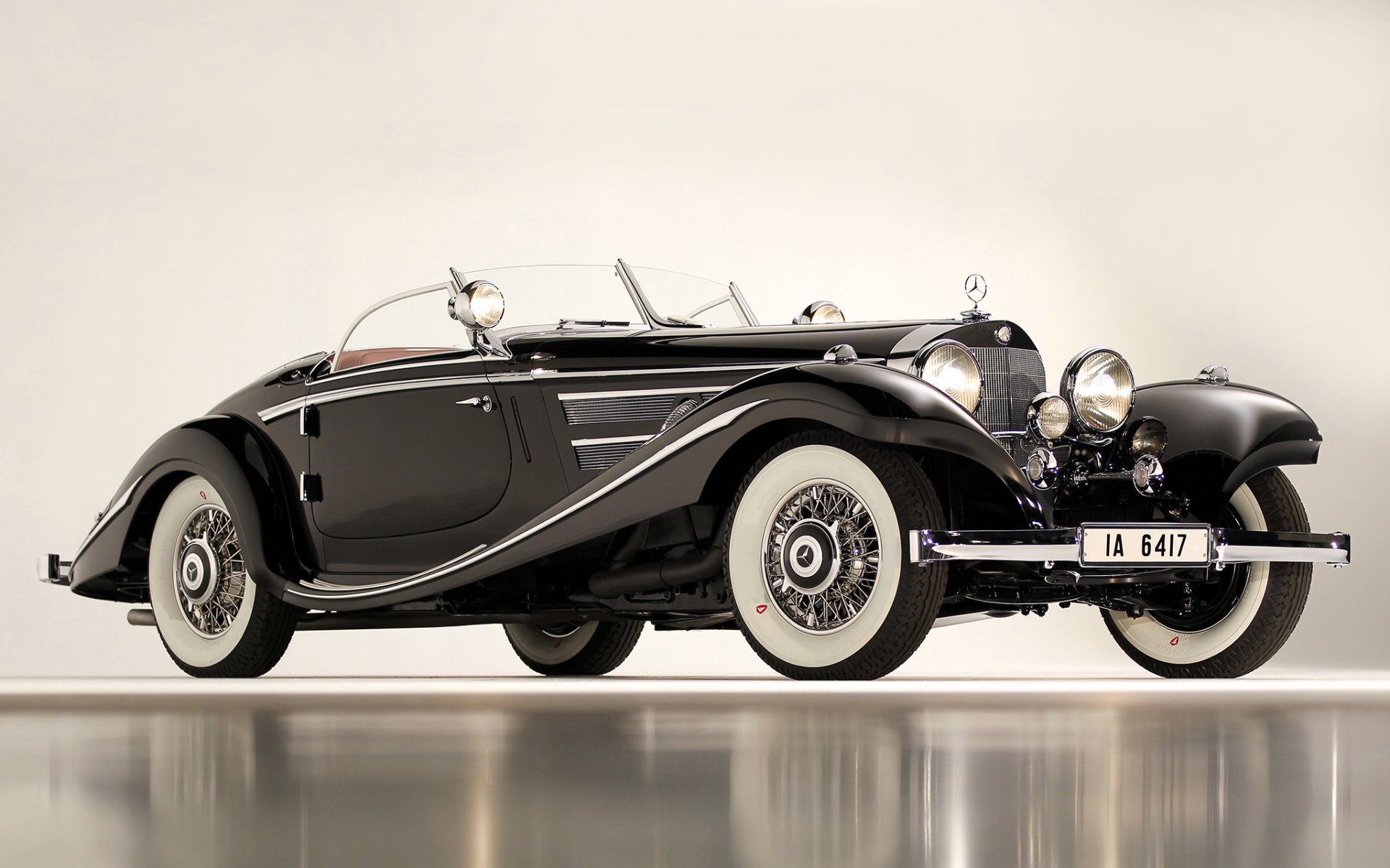 mercedes 1936 540k special roadster classic cars black