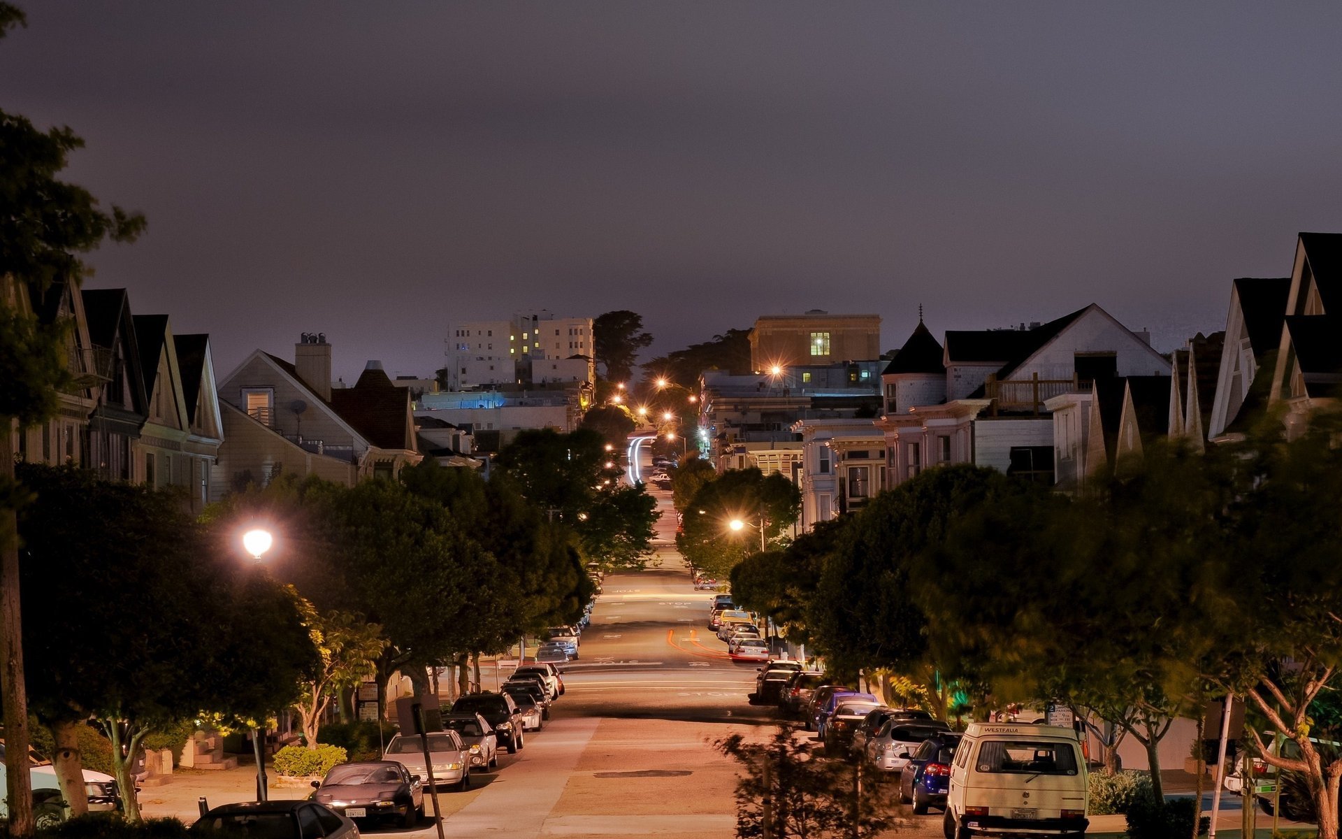 pierce street street san francisco california strada california notte