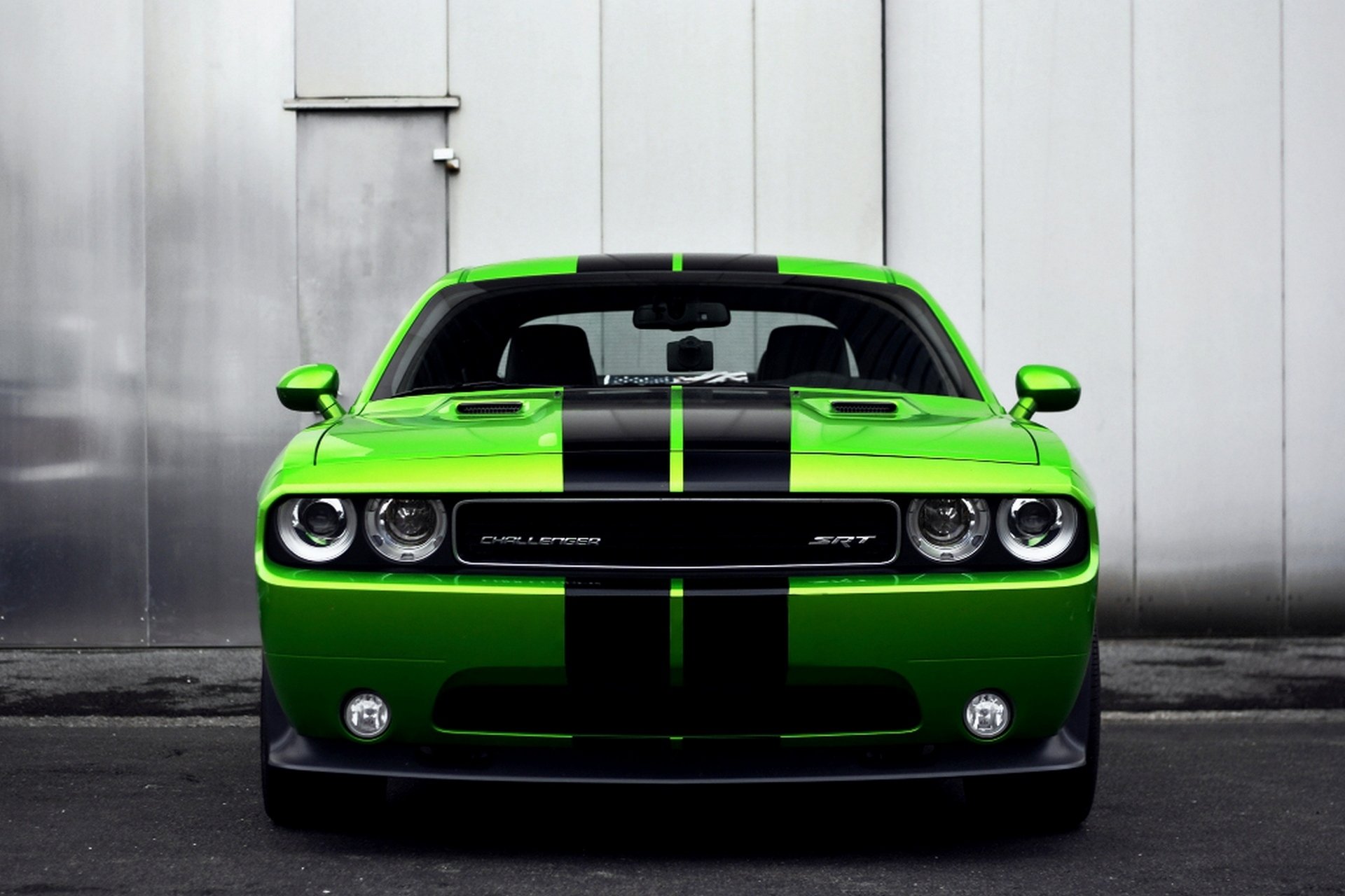 dodge challenger srt8 verde coche automotriz músculo fondo de pantalla hd coche dodge challenger verde frente hermoso