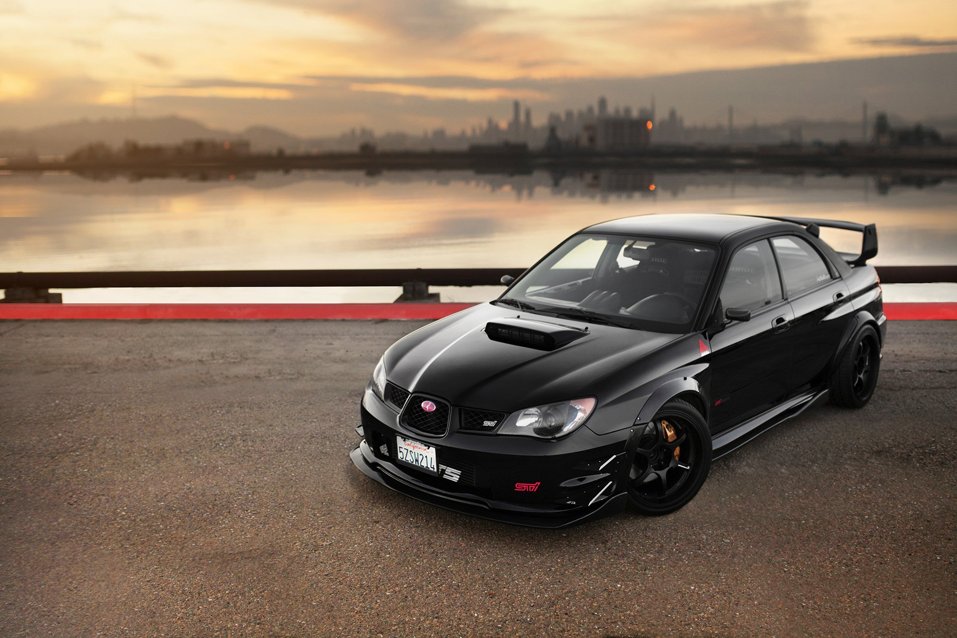 ubaru impreza coche subaru sti negro auto wallpaper