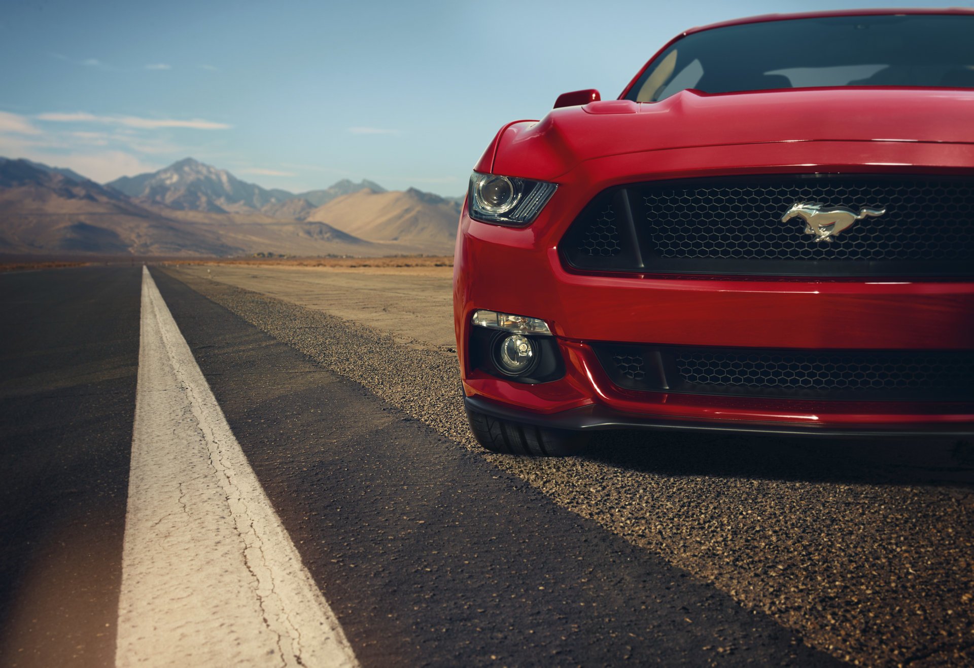 ford mustang gt rojo frente coche del músculo rojo coche del músculo frente