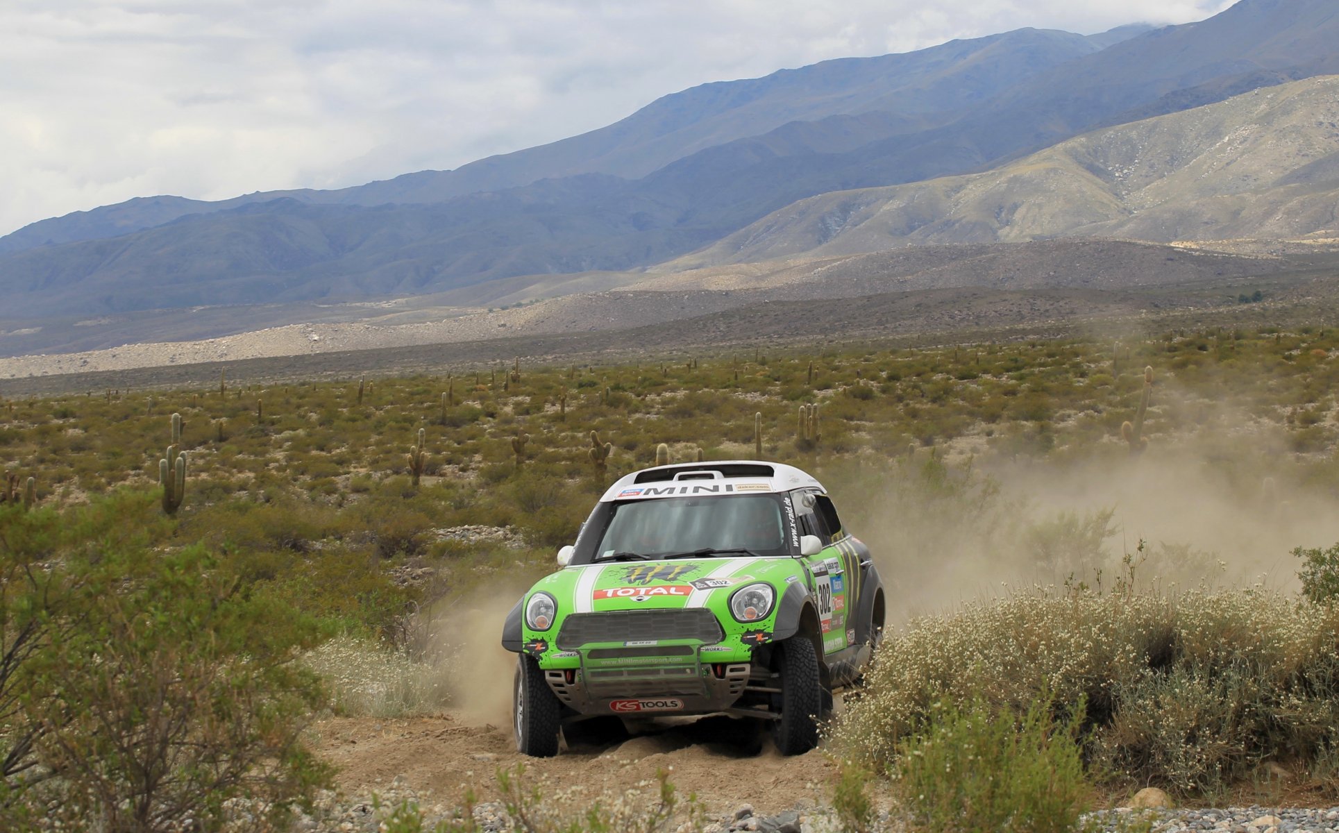 mini cooper mini mini cooper dakar rally x-raid verde carrera montaña deporte