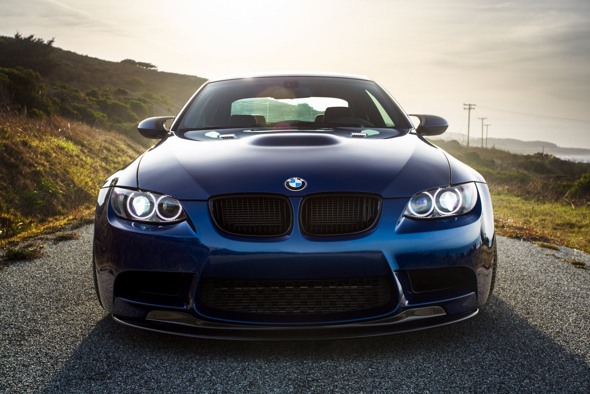 bmw m3 e92 lagunenblau bmw blau front schatten