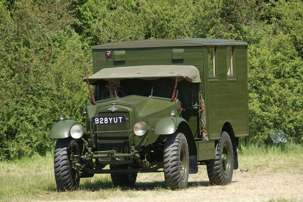 Green Military British Truck