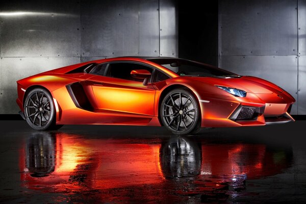 Supercar of the Italian automobile brand Lamborghini avendator