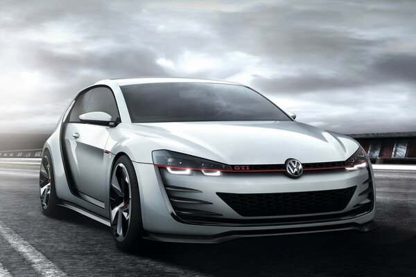 Conception de concept avant de Volkswagen golf