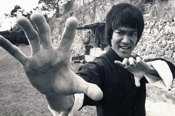 Bruce Lee photo noir et blanc Jeet Kun-do