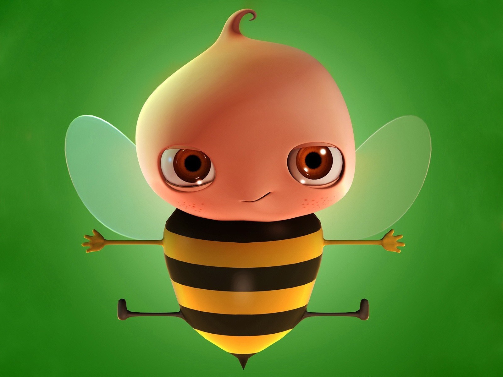 abeille vert