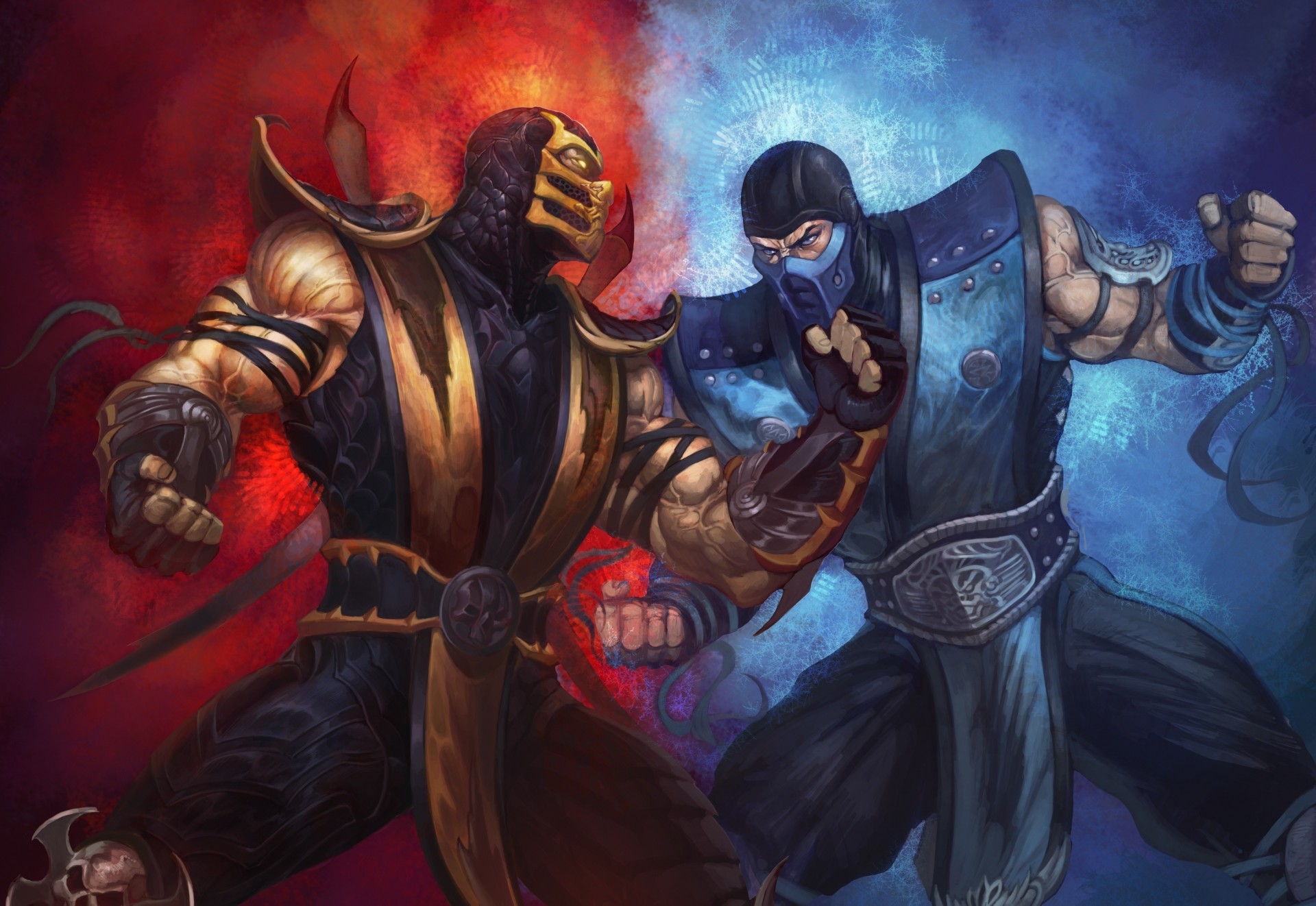 art sub-zero jeu scorpion mortal kombat