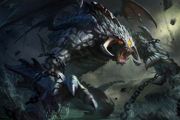 Roshan du jeu dota 2 art image