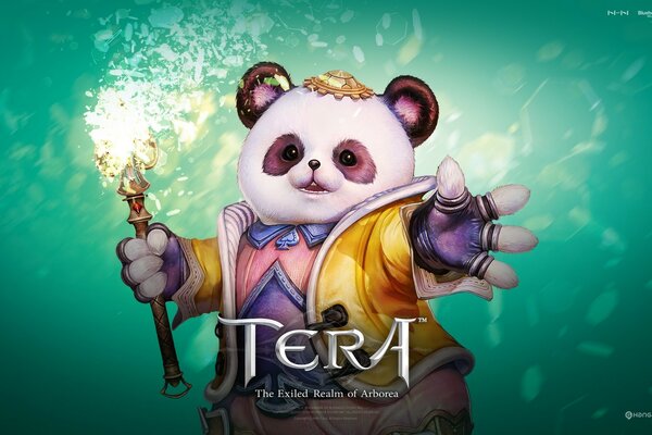 Tera mmorpg аниме фантазии панда в одежде