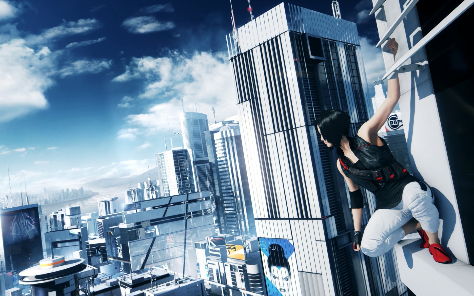 wolken wolkenkratzer mirrors edge 2 himmel