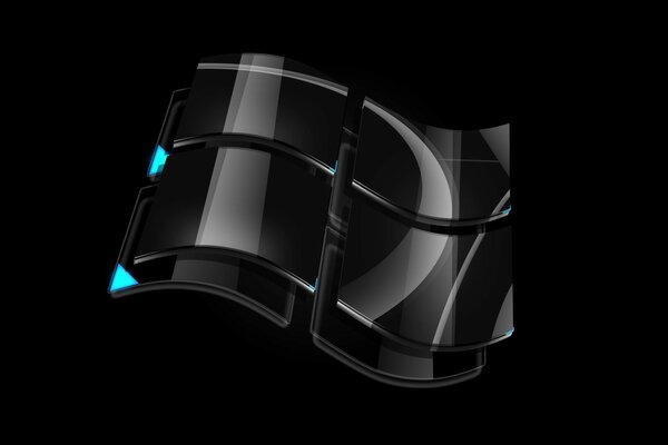 Logotipo de windows en negro