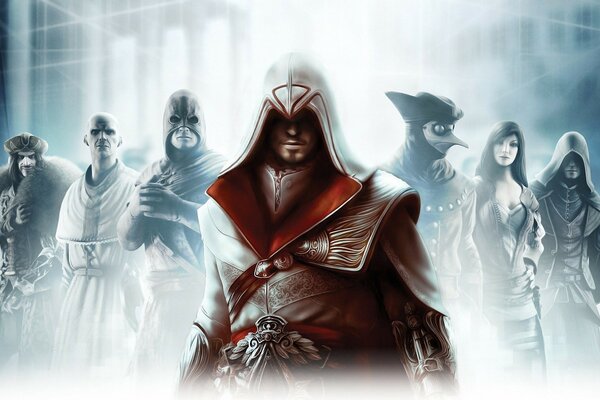 Ezio Auditore and the company of those he will kill