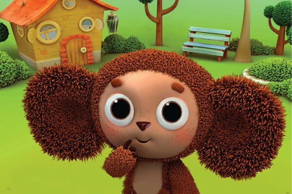 Lindo cheburashka de dibujos animados para niños