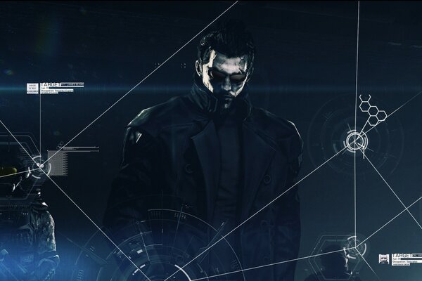 Personnage Adam Jensen d eidos interactive