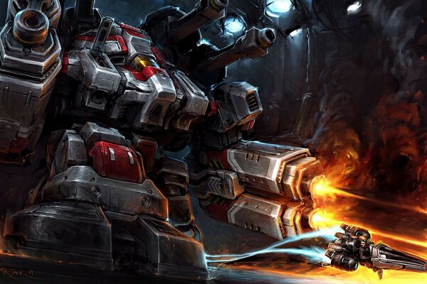 Robot potente nel gioco starcraft