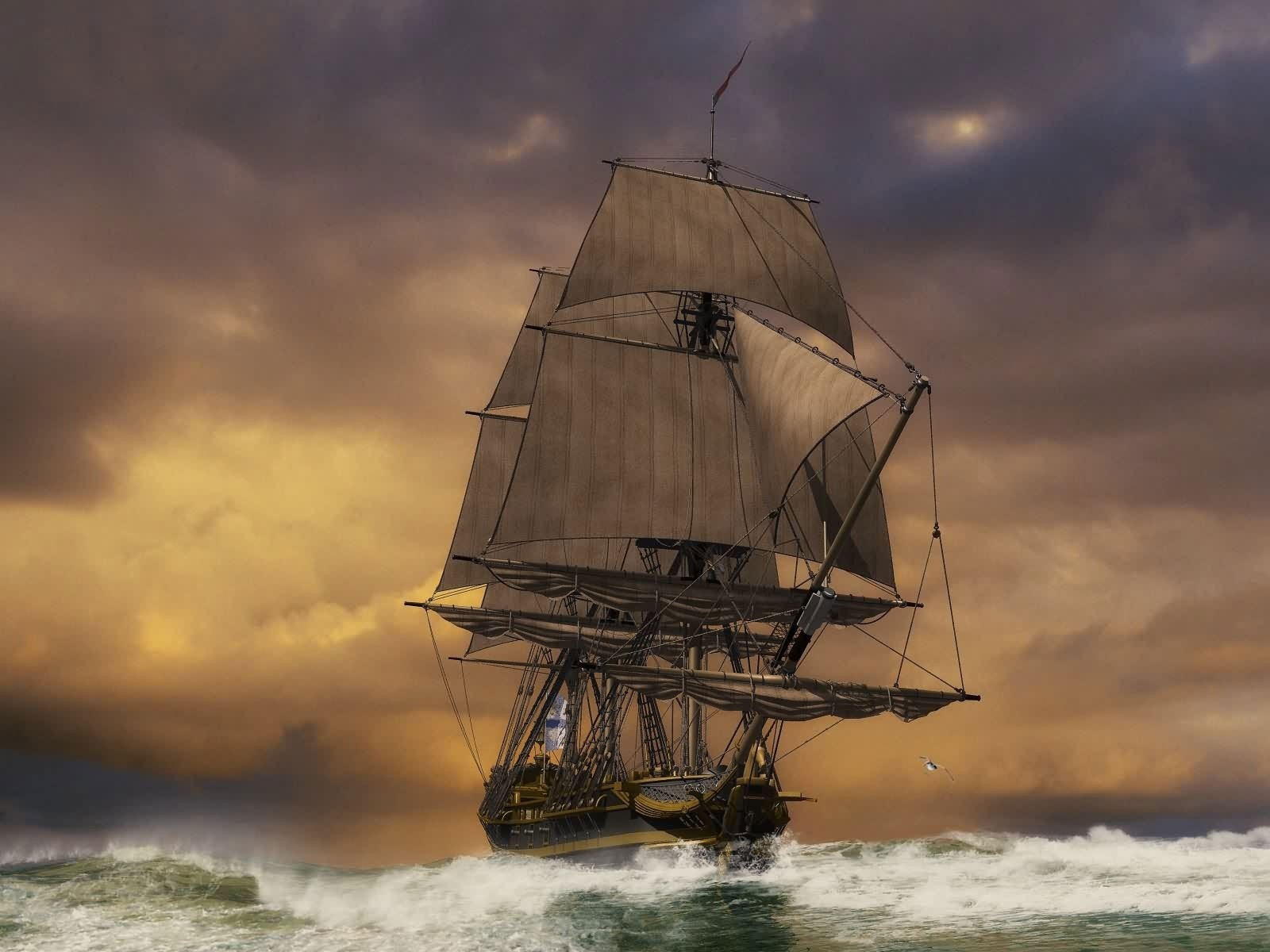 ea storm weather ship sail