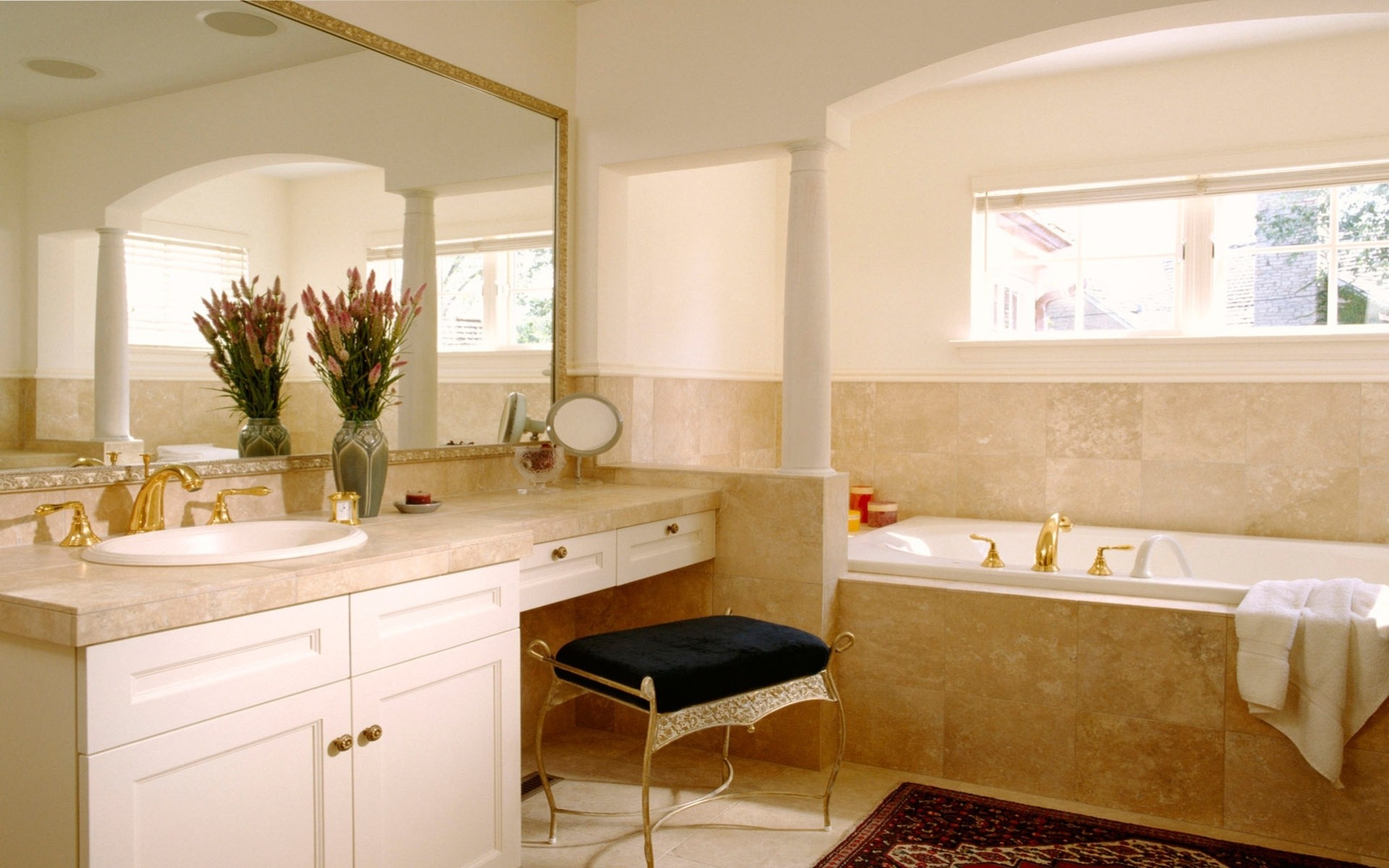 design room house style villa bathroom salon