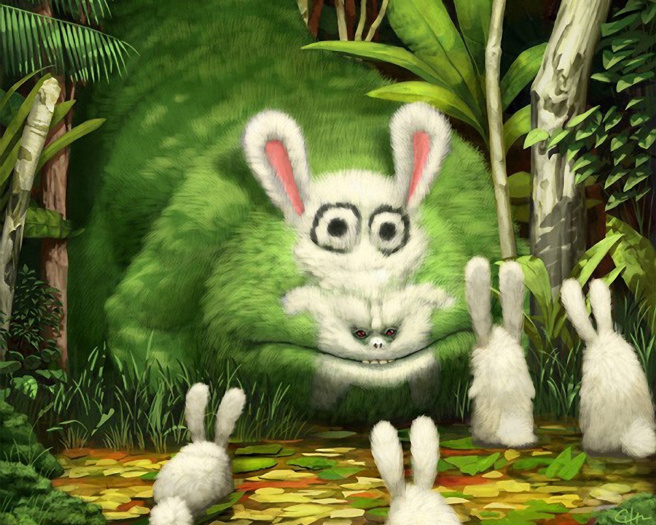 rabbits monster picture