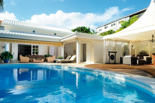 Luxury villa with a swimming pool for relaxation