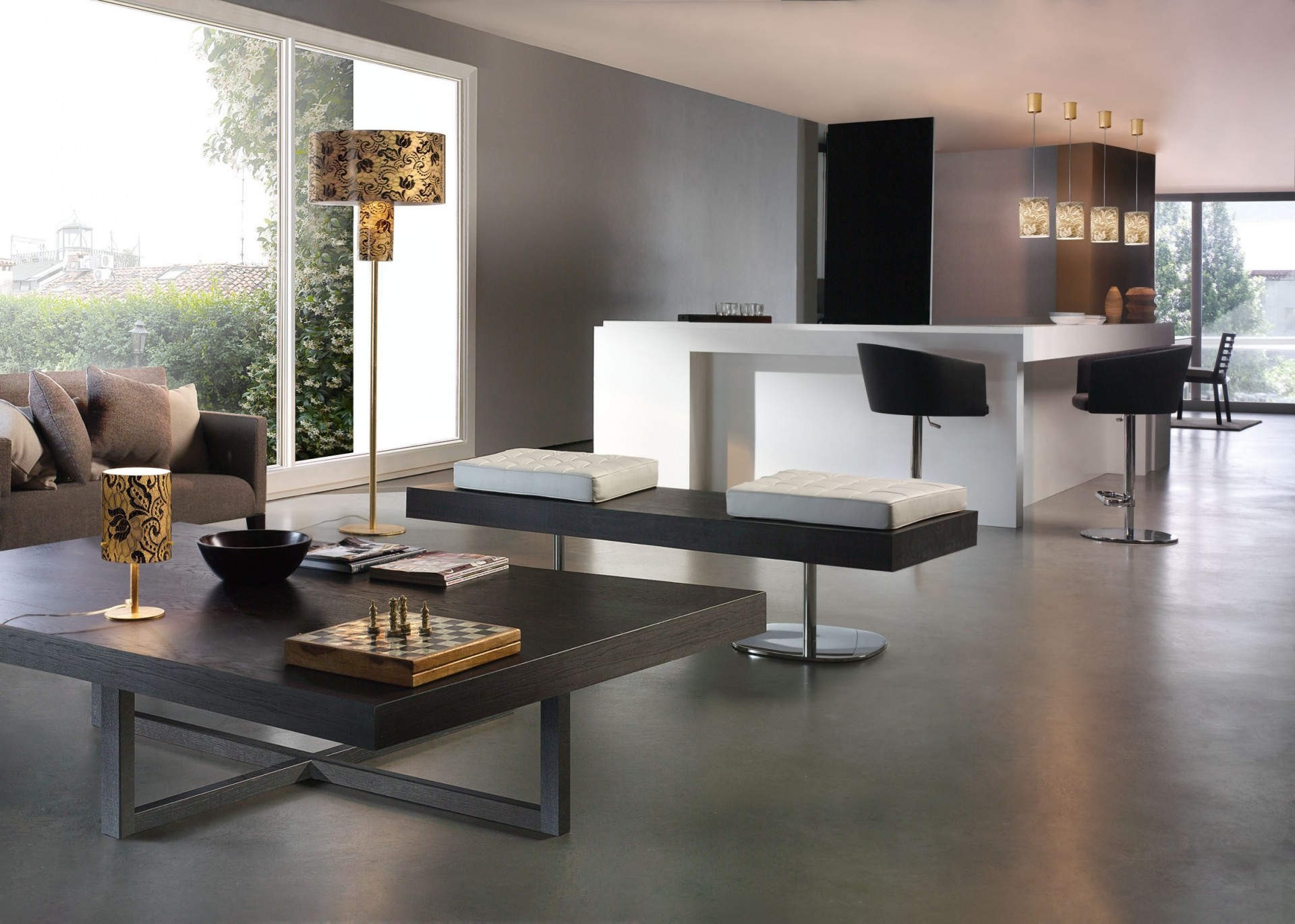 wohnung salon stil design haus