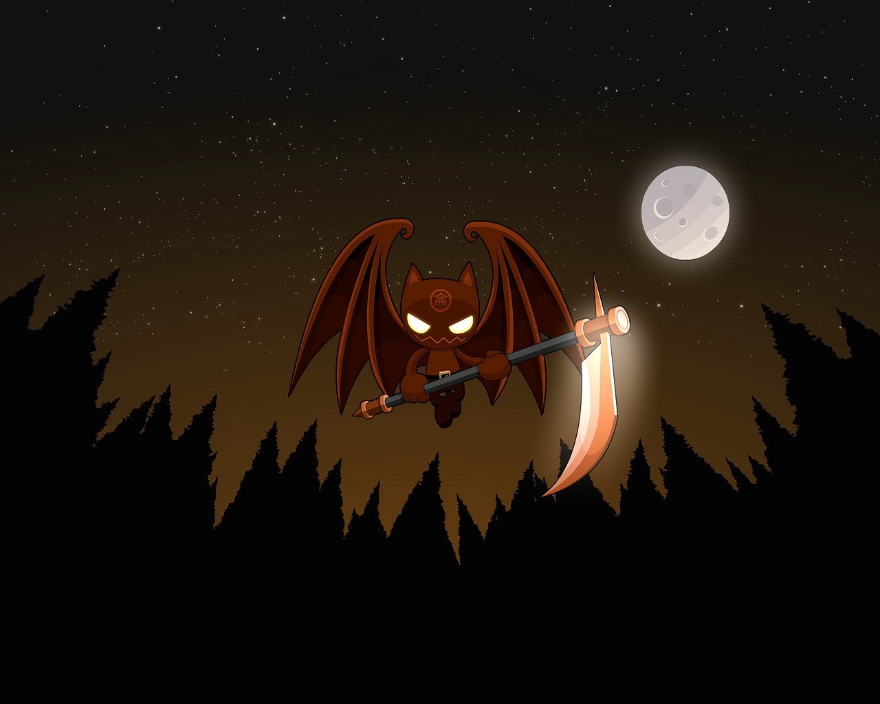 chauve-souris tresse vampire lune nuit vecteur