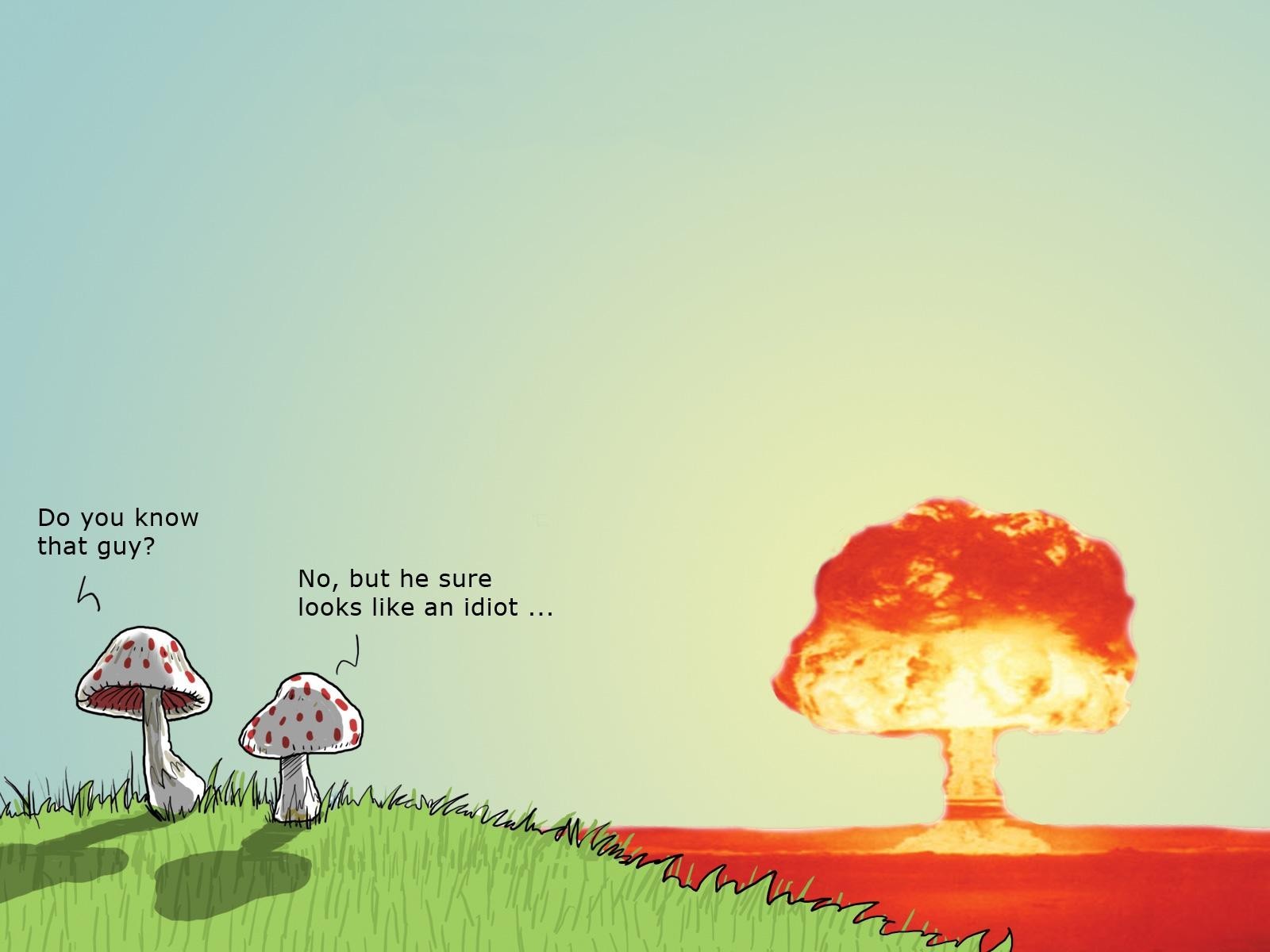 bombe explosion atomique champignon humour wulffmorgenthaler