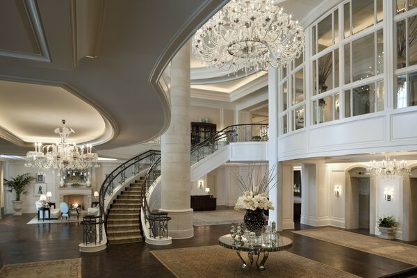 Lavish staircase in the house