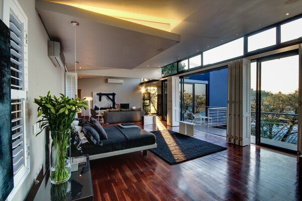 Stylish design of the living room