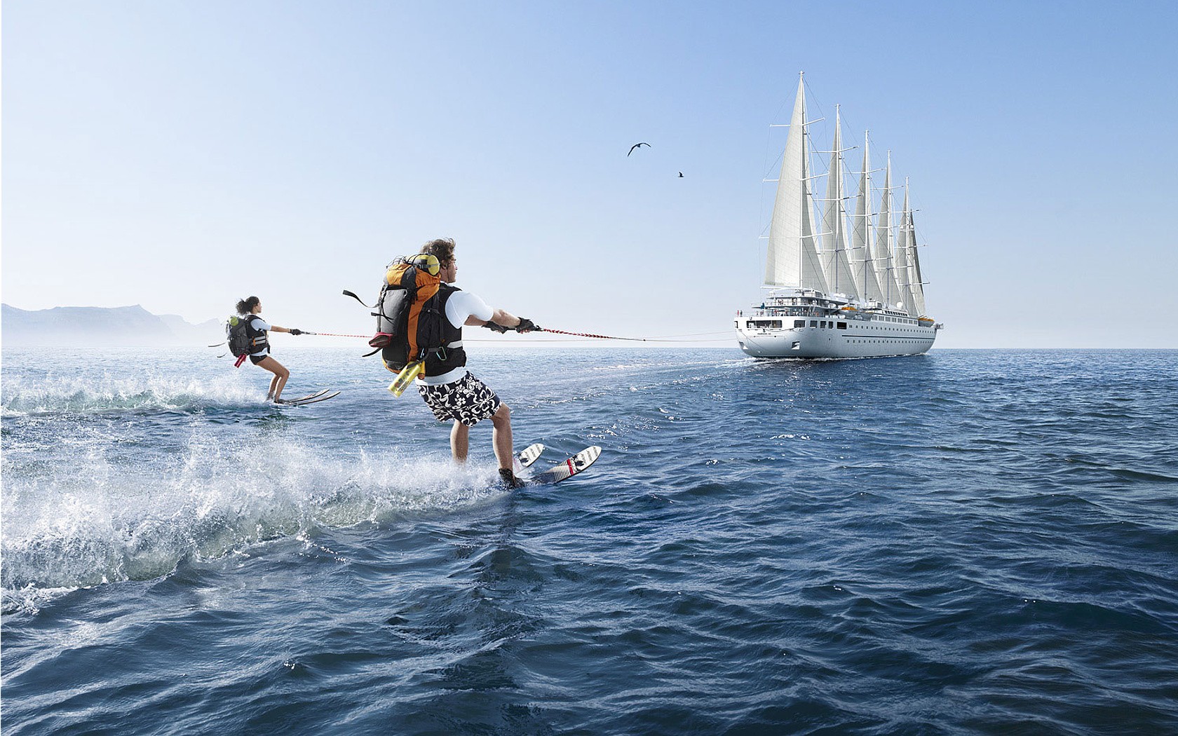 romain laurent barca a vela sci d acqua escursionismo fantasia