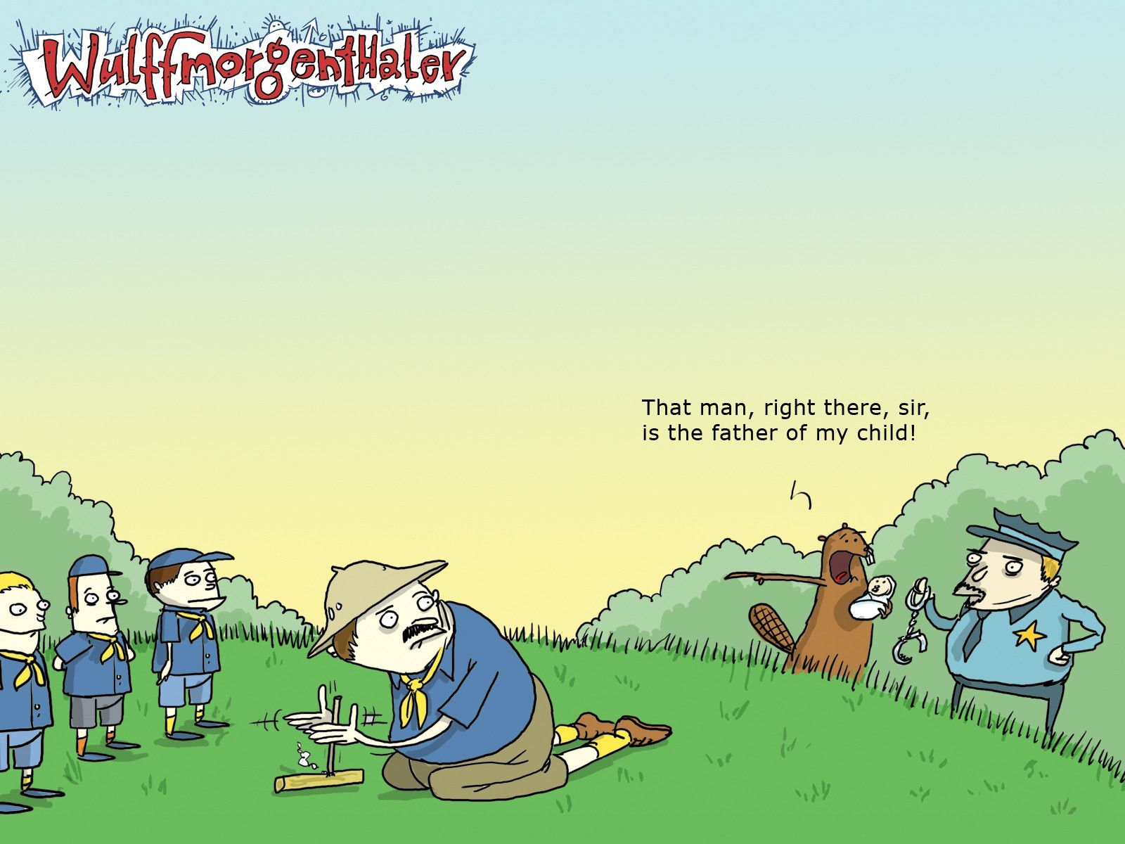 beaver scouts cartoon humor wulffmorgenthaler