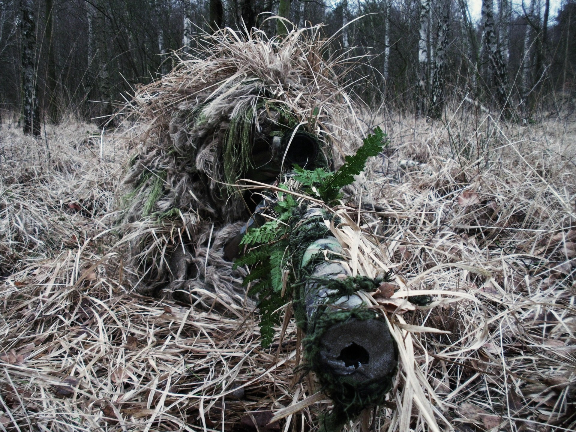 sniper vue optique camouflage fusil