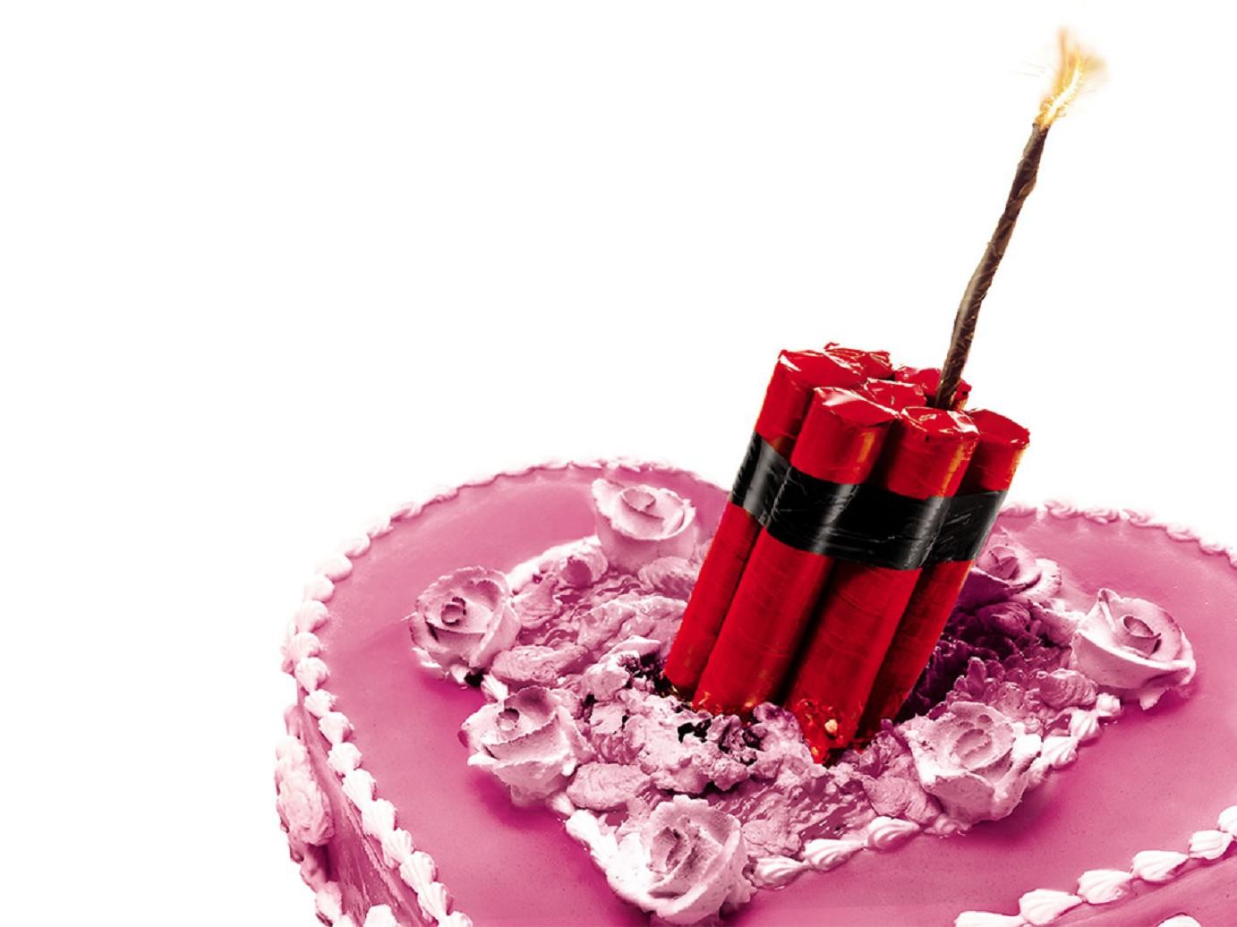 gâteau coeur explosif fond