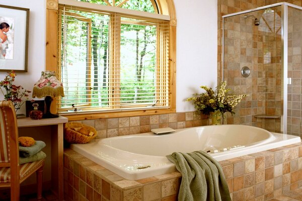 Tiled bathroom