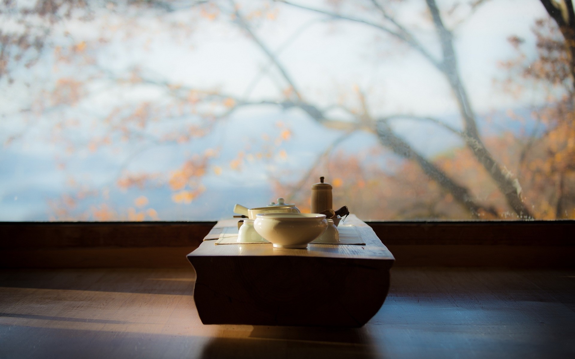 table tea salon window