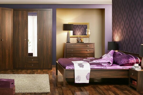 Design della camera da letto in stile Art Nouveau