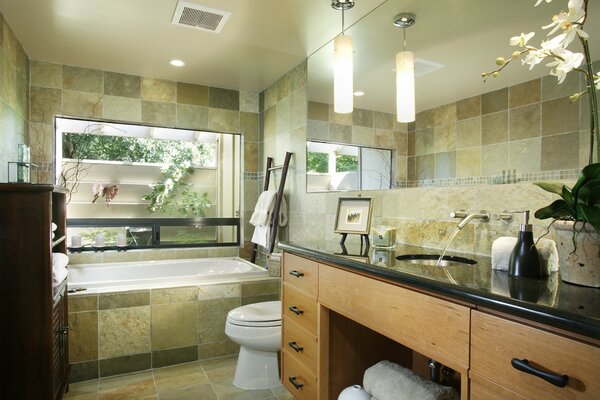 Large bathroom - original design