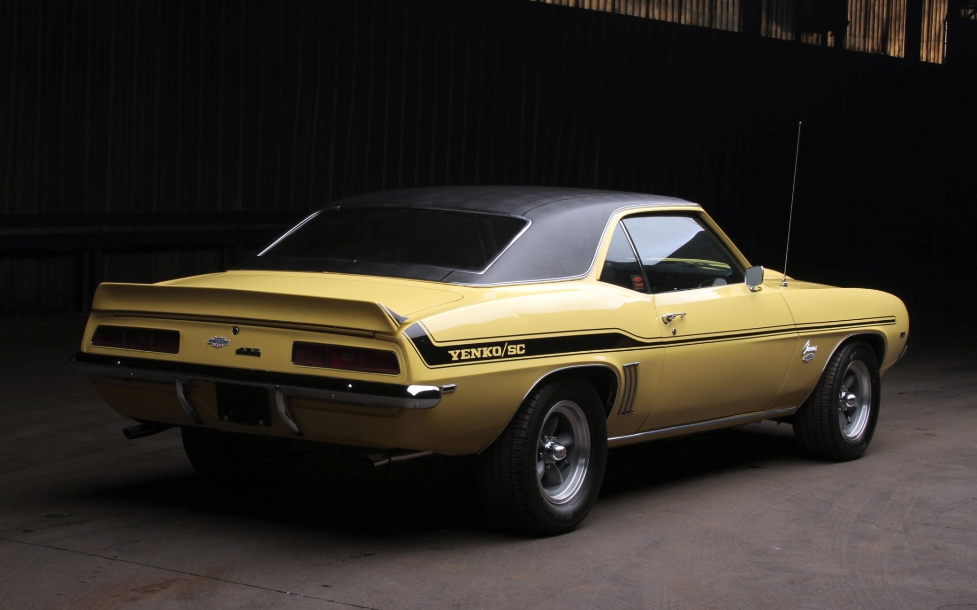 chevrolet camaro yenko sc 1969 chevrolet camaro rear view muscle car muscle car background