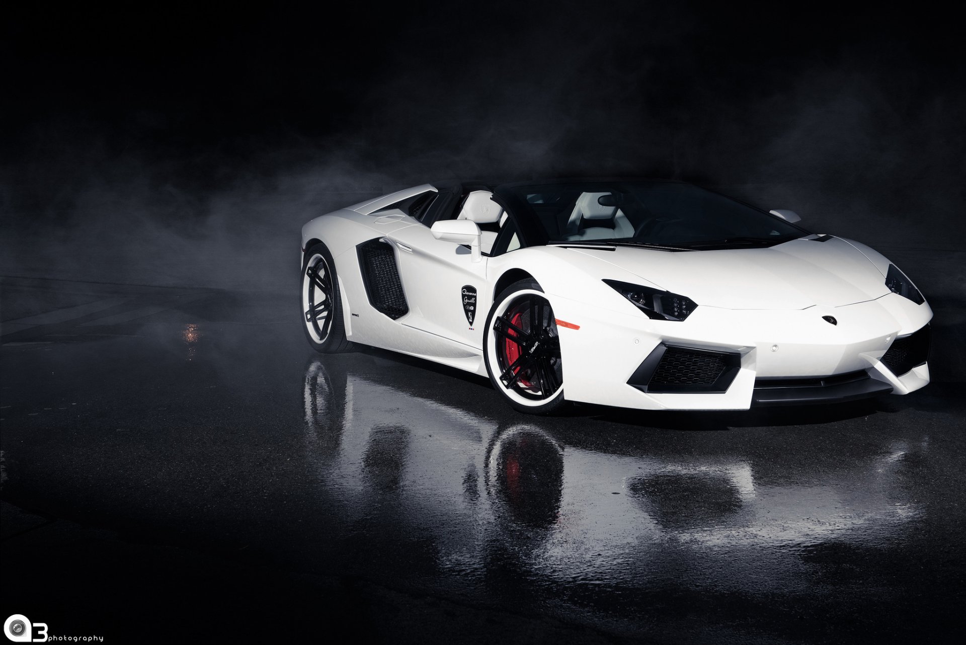 lamborghini aventador roadster blanc giovanna roues