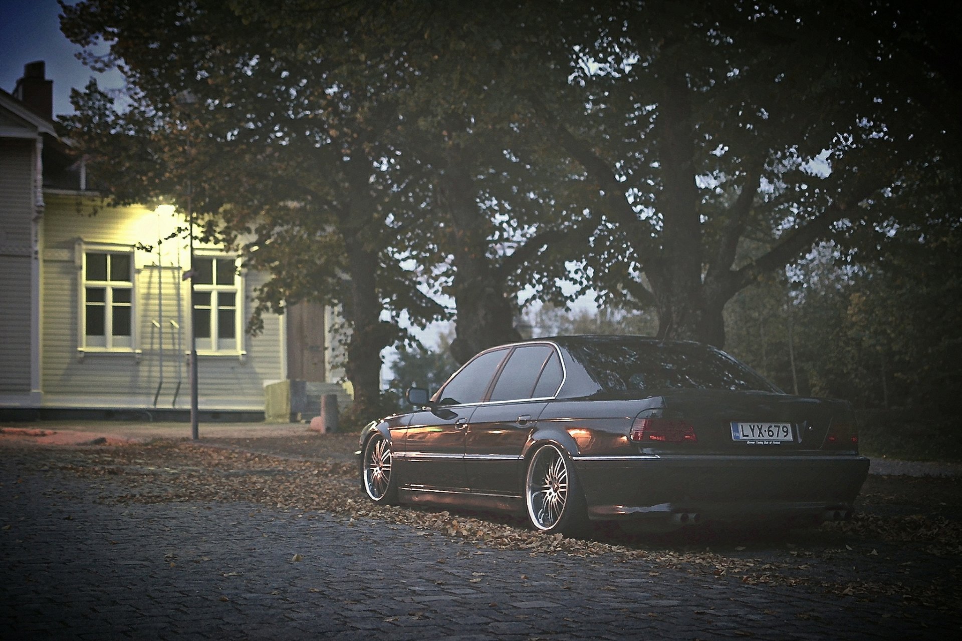 bmw e38 bmw tuning posizione autunno fari