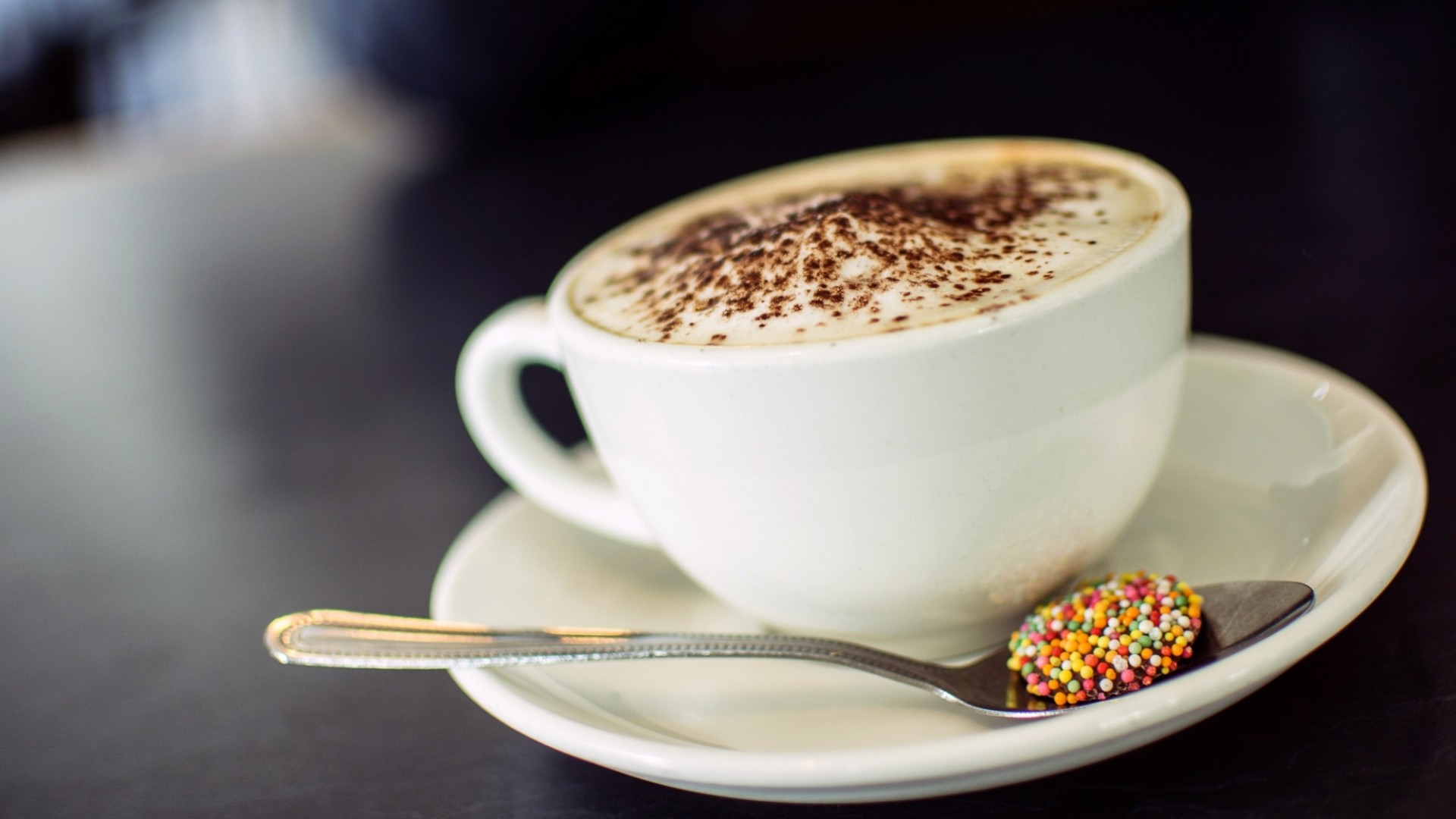 süßigkeiten untertasse kaffee schaum bett schokolade milch löffel tasse