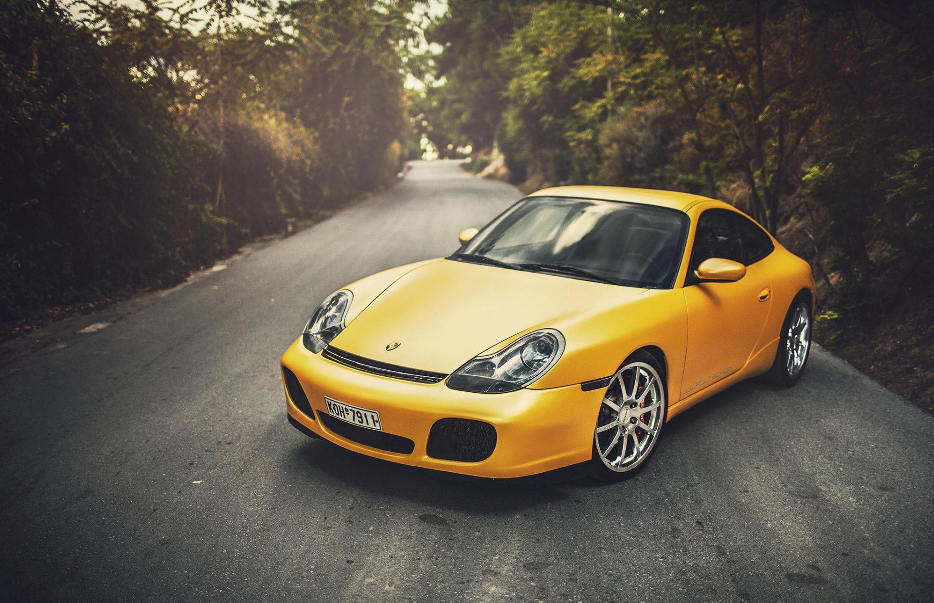 porsche carrera wildness yellow porsche