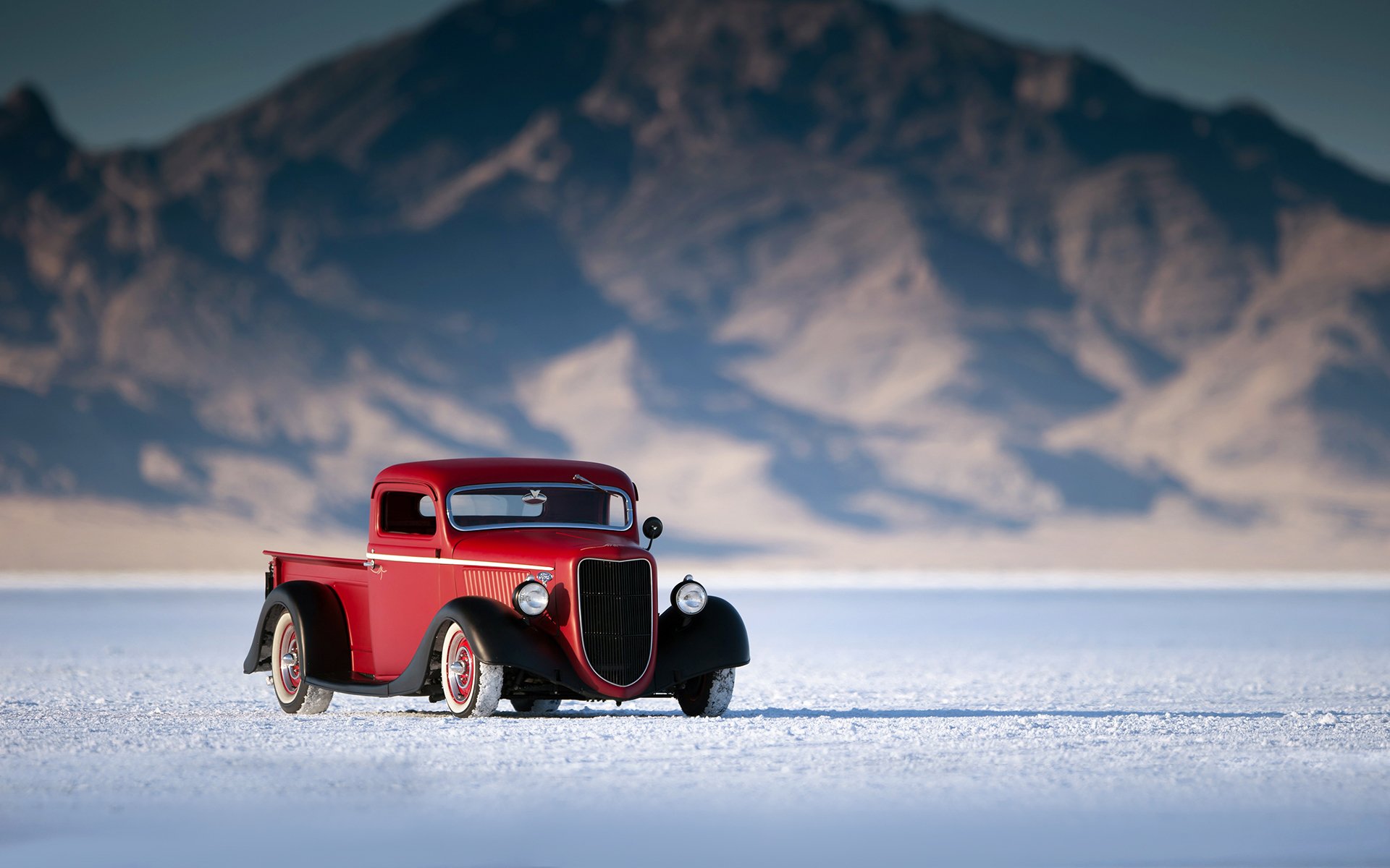 gué bonneville ramassage camion voiture ford rétro auto